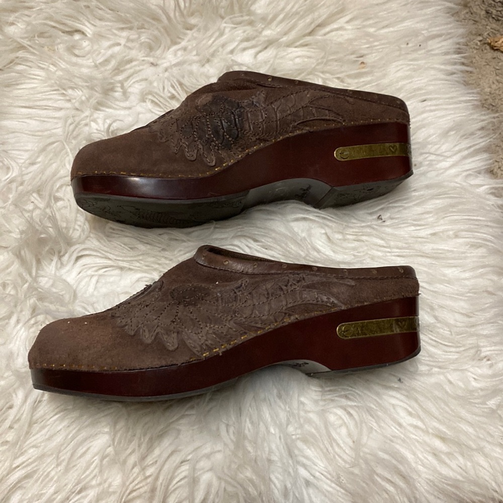 Lucky brand clog slip on shoe size 9m